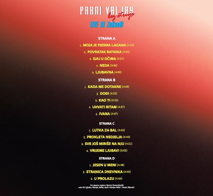 PARNI VALJAK – BEZ STRUJE, LIVE ZKM (LP) - Image 2