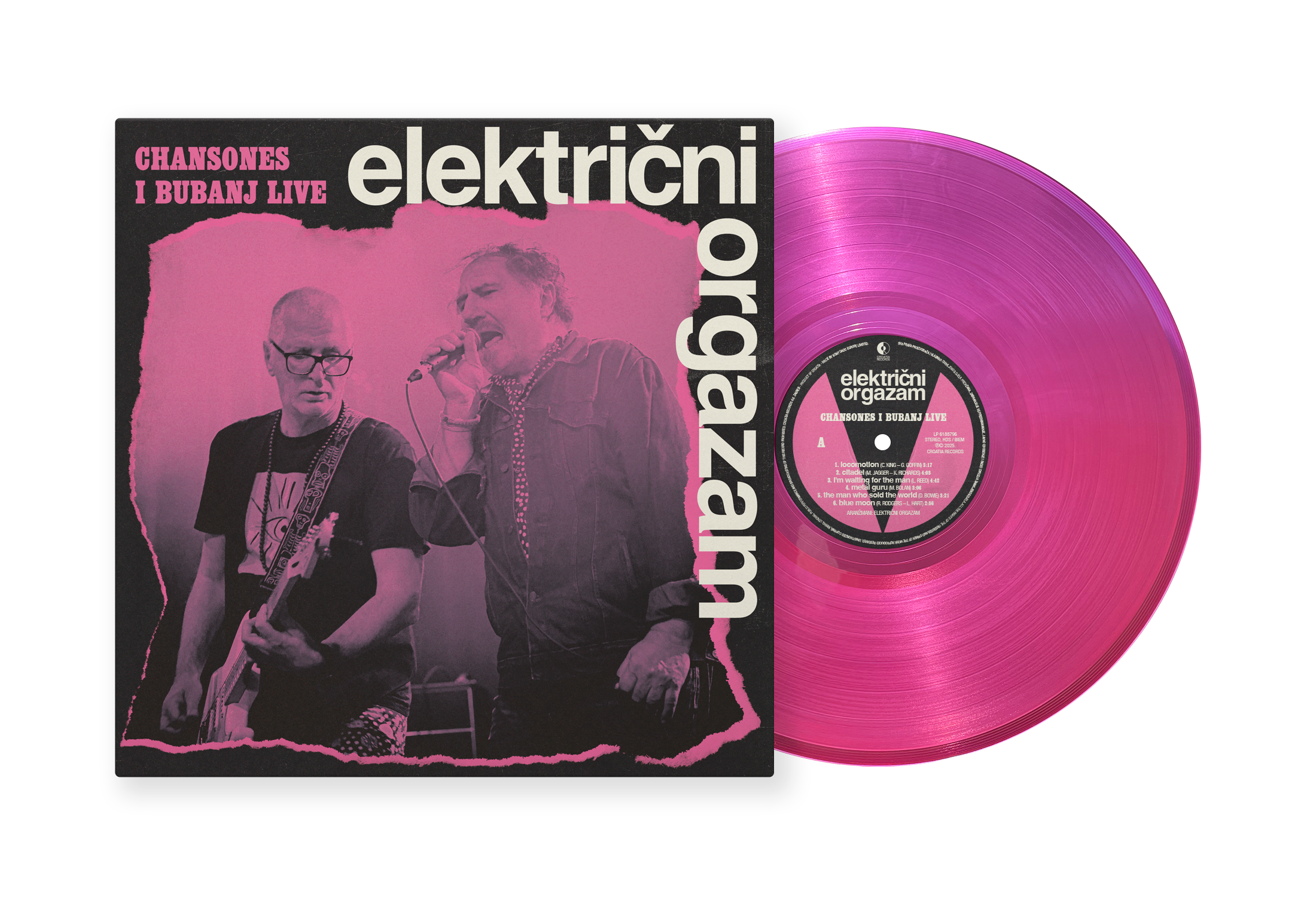 ELEKTRIČNI ORGAZAM – CHANSONES I BUBANJ LIVE (LP) - Image 3